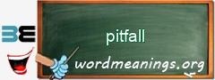 WordMeaning blackboard for pitfall